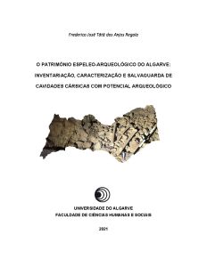Capa de O Património Espeleo-Arqueológico do Algarve