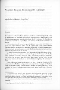 Capa de As grutas da serra de Montejunto (Cadaval)